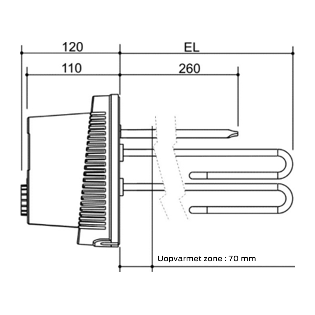 EL-PATRON Ø 180, 6,0 KW 400V