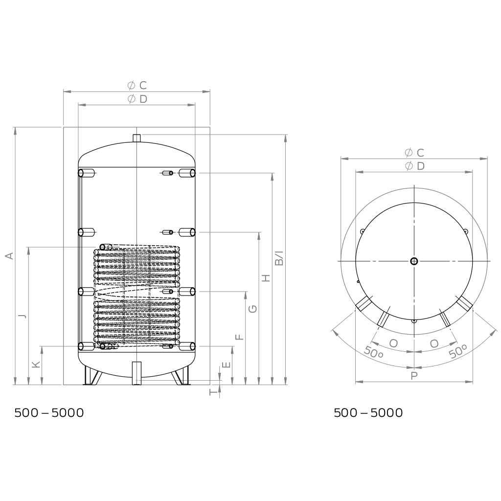 BUFFERBEHOLDER M/SPIRAL 2000 L