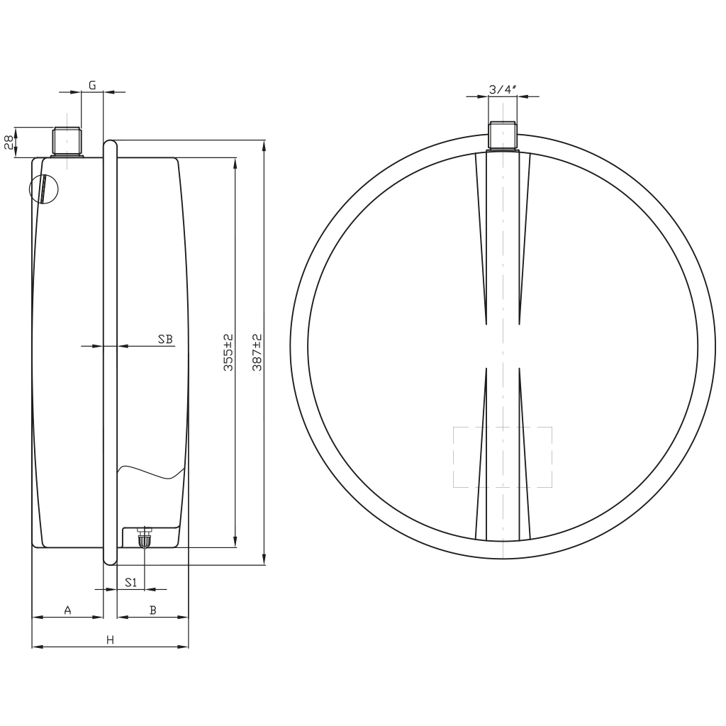 TRYKEKSP. 14L VCP387 - 3/4"   - VCP387-14